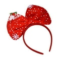 thumbnail image 3 of Diadema con lazo navideño, aro para el pelo con lazo, aro para el pelo navideño para mujeres y niñas, fiesta de cosplay, escolares, regalos de, 3 of 8