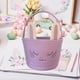 thumbnail image 5 of Cesta de Pascua tejida con orejas de conejo, organizador de almacenamiento para niños, niñas y niños Púrpura, 5 of 7