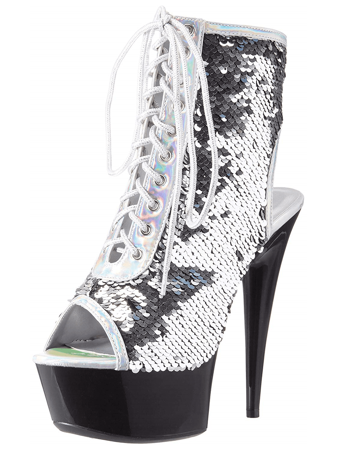 Ellie Shoes Women's 609-Tinsley Fashion Ankle Bootie - Sequined Boots - View #7