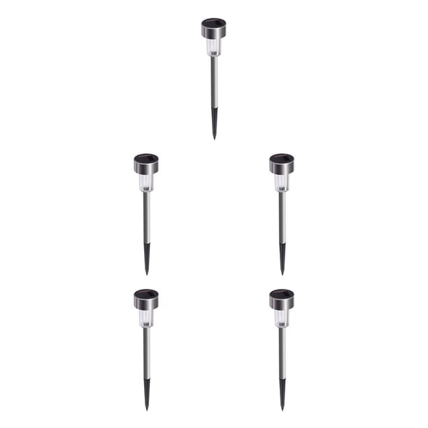 Naiovety 12 Uds luces solares LED exteriores luz solar para caminos de jardín 5piezas Blanco cálido