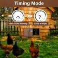 thumbnail image 5 of Smart Chicken House Door, Powered Auto Chicken Door Opener with Timer Auto-Close Anti-Pinch Technology(Coffee), 5 of 9