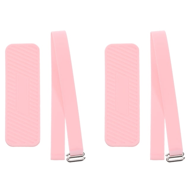 Correa de agarre para teléfono Uxcell, correa de muñeca portátil, cordón de silicona elástico con mango para fundas de teléfono, rosa, 2 piezas.