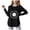 Black, variant on Shirts for Girls Little Girls Casual Long Sleeve T Shirts Crewneck Tops Teen Color Block Tee Autumn Clothes Winter Sky Blue,Size for 9-10 Years