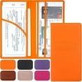 thumbnail image 1 of Car Registration and Insurance Holder  Premium Leather Registration and Insurance Card Holder vehicle Glove Box Car Organizer with Magnetic Shut for Cards Essential Document Driver Licens, 1 of 7