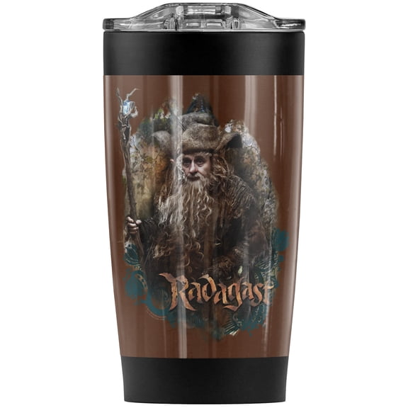 The Hobbit/Radagast The Brown Stainless Steel Tumbler 20 oz Coffee Travel Mug/Cup, Vacuum Insulated & Double Wall with Leakproof Sliding Lid | Great for Hot Drinks and Cold Beverages