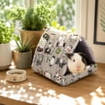 thumbnail image 3 of Small Animal Bed Ultra-Soft Crystal Velvet Hamster Guinea Pig Sleeping House, 8 Inch Cozy Nest, Warm and Beautiful, Plush Soft Cushion, Machine Washable, 3 of 8