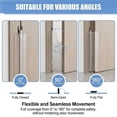 thumbnail image 3 of NOGIS Finger Pinch Door Guard - Child Door Protector & Baby Proofing - Door Jam protection Hinge Cover for 90 & 180 Degree Door Frames & Gates, 3 of 7