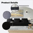 thumbnail image 5 of Newest Oversized Modular Floor Sofa in Black - Foam-Filled Boucle Couch for Living Room & Family Movie Night Lounging​, 5 of 11