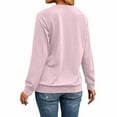 thumbnail image 4 of Hvot&aat Womens Dandelion Sweatshirt Round Neck Loose Long Sleeve Pullover Tops Casual Pullover, 4 of 4