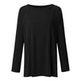 thumbnail image 5 of Samickarr Women Casual O-Neck T-Shirt Loose Long Sleeve Tops Solid Blouse, 5 of 5