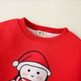 thumbnail image 6 of Crewneck Sweatshirt Boys Christmas Fleece Pullover Crew Neck Long Sleeve Hoodless Sweatshirt Watermelon Red 7-8 Years, 6 of 8