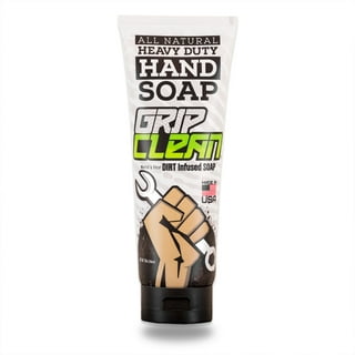  Grip Clean  Degreaser Hand Cleaner for Auto Mechanics -  Dirt-Infused Liquid Hand Soap Absorbs Grease, Oil, & Odors. Natural Heavy  Duty Pumice Soap with Moisturizing Ingredients. Lime Scented.