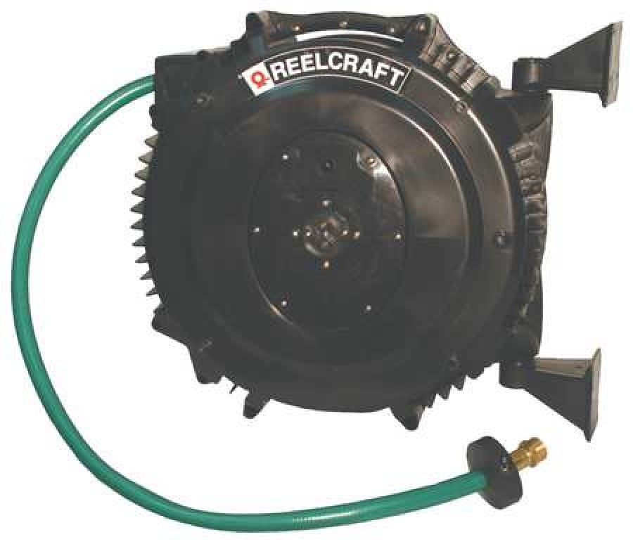 2500 psi Size 2 EZ-Coil Heavy Duty Safety Hose Reel w/ Hose Hose: 50 ft 1/2 Inside Diameter 2500 psi Size 2 EZ-Coil Heavy Duty Safety Hose Reel w/ Hose Hose: 50 ft 1/2 Inside Diameter