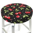 thumbnail image 3 of Haiem Sweet Red Cherry Cushion Round Bar Chair Seat Cover Bar Chair Cushion Covers Elastic Washable Bar Chair Cover,Protects from Scratches and Stains-13 inch, 3 of 7