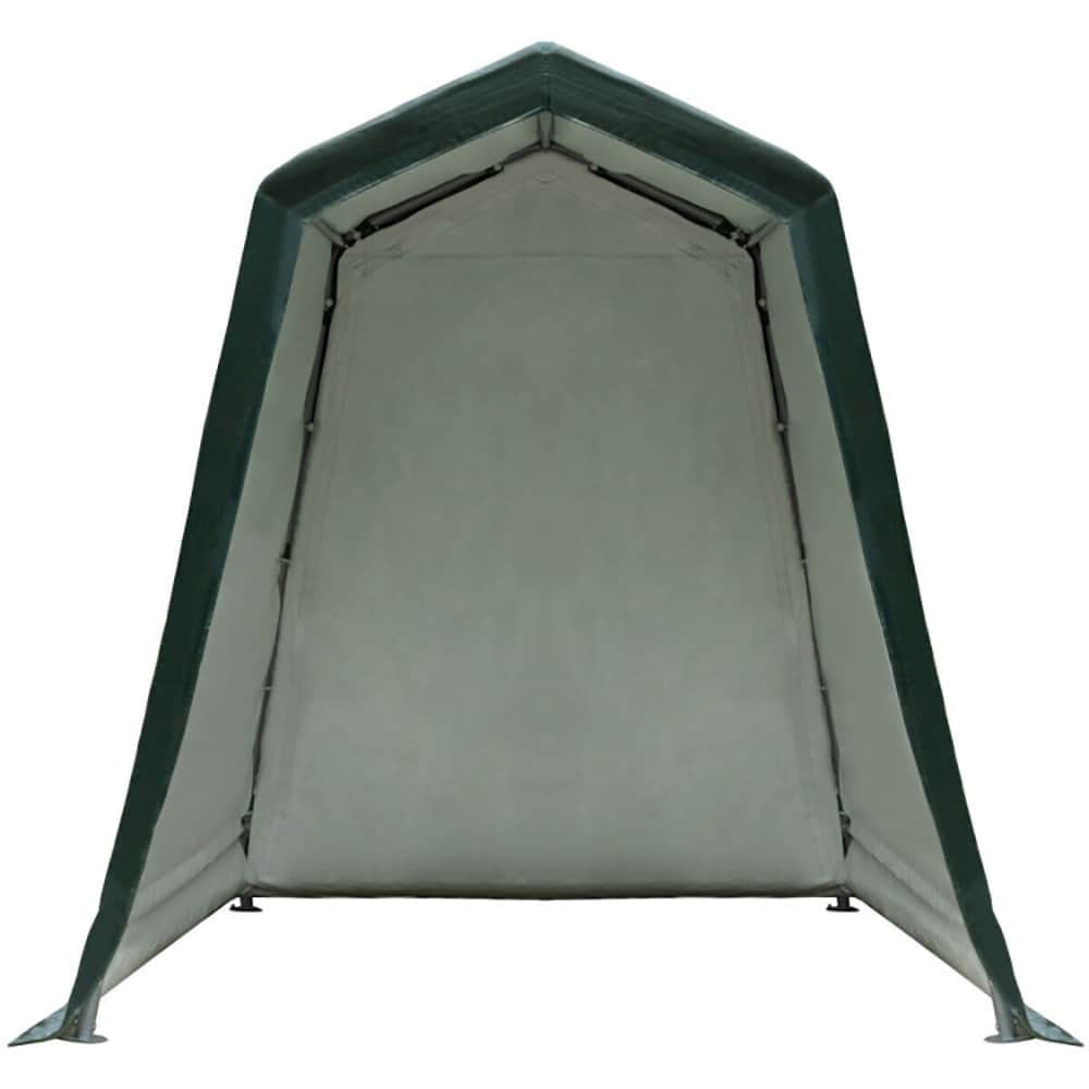 Spaco Outdoor Carport Shed with Sidewalls and Waterproof Ripstop Cover, 6 x 8 Feet Carport Shed, Green