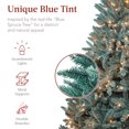thumbnail image 3 of Best Choice Products 6ft Pre-Lit Blue Spruce Christmas Tree w/ Foldable Base, 250 Lights, 900 Tips, 3 of 7
