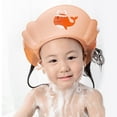 thumbnail image 5 of Whale Blue Baby Shower Cap, Baby Shampoo Cap Wash Shower Visor Hat Water From Entering the and Ears Adjustable Bathing Tub Head Rinser Shield Kids and Toddler, Shower Cap*1 Piece, 5 of 9