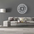 thumbnail image 5 of Utopia Alley CL39WW 24 in. dia. Manhattan Industrial Analog Wall Clock; White, 5 of 10