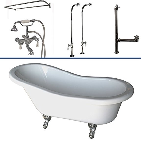 BarclayTub Kit 60" AC Slipper, Shwr