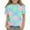 Mint Green, variant on SGFCWSX Girls Short Sleeve T-Shirt, Kids Crew Neck Summer Tops Casual Daily Print Tees Mint Green Size 9-10 Years