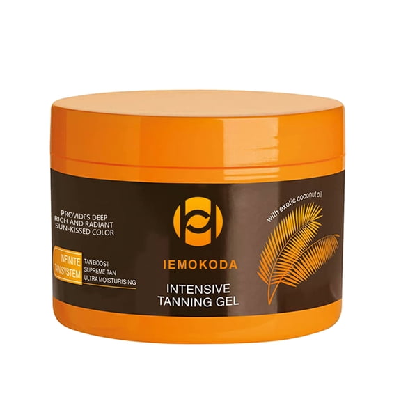 Intensive Tanning Gel with Exotic Coconut Oil, Sun-Kissed Tan Booster, 5.3 oz / 150g