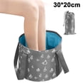 thumbnail image 1 of Collapsible Foot Bath Basin Portable Foot Bath Spa Tub Multifunctional Folding Water Bucket Hot Water Container for Soaking Feet Washing Outdoor Camping, 1 of 6