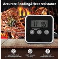 thumbnail image 4 of Cooking Thermometer, Kitchen Thermometers Digital Digital Thermometer with Long Probe and LCD Display for Food, Meat, Oil, Milk, Wine, BBQ, 4 of 5