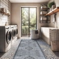 thumbnail image 4 of Beverly Rug Machine Washable Easy Cleaning Indoor Non-Slip Rugs Gray / Dark Gray 2'2"x7', 4 of 9