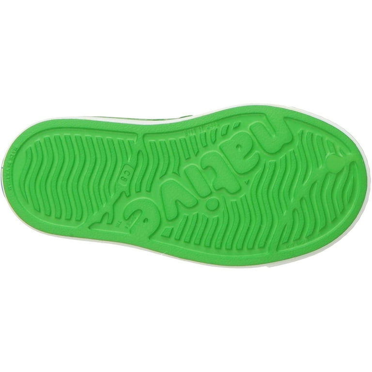 Native Jefferson Kids/Junior Shoes - Grasshopper Green/Shell White