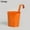 Orange, variant on Walbest 1 piece 6.1" Metal Iron Flower Pot Vase Bucket Hanging Garden Planter, Pastoral Balcony Home Decor