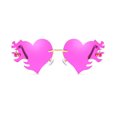 thumbnail image 1 of Sonducket Marco ligero Gafas de sol con estilo Hombres y mujeres Diseño de moda PC Gafas de sol Hombres Love Heart Gafas de sol C20 1 Type3 NO3, 1 of 6