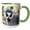 Green/White, variant on 3drose, Madagascar, Amboasary, Berenty Reserve. Ring-tailed Lemur., 11oz Mug