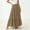 Dresses-637Army Green, variant on LEKWK Flowy Skirts for Women High Waisted Tiered Skirt Ruffle Maxi Skirt Elastic Waist Flared Hem Casual Beach Holiday Party Vacation Wear