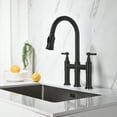 thumbnail image 5 of Pull Down Double Handle Kitchen Faucet, 5 of 9