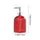 thumbnail image 3 of Botellas Dispensadoras De Vidrio 1 unidad de botella dispensadora de jabón líquido de manos de vidrio rojo con bomba, 500 ml, envase recargable para loción de baño, champú y gel de ducha. Rkxzt, 3 of 9