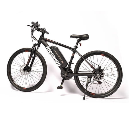 Metakoo E-B1 Electric Bike, Electric Mountain Bike ,26'' Ebike with 350W Motor, 20MPH,Removable 36V/10.4Ah Battery, Professional 21 Speed Gears