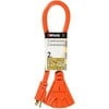 Woods 990824 12/3 2' Orange STW Outdoor Multi-Outlet Extension Cord