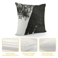 thumbnail image 4 of Creowell  Throw Pillow Covers Set Black and White Abstract Farmhouse Cushion Case, Double-Sided Printing, Square Decorative Pillowcase for Home Car Sofa Decor 22x22in, 4 of 5