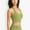Green, variant on Women's Halter Neck With Chest Pads All-In-One Sports Bra Color: Green Size: SMALL