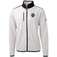 thumbnail image 2 of Men's-Cutter & Buck  White New England Revolution Big & Tall Cascade Eco Sherpa Fleece Full-Zip Jacket, 2 of 3