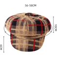 thumbnail image 2 of CoCopeaunts Newsboy Cap Autumn Winter Hats for Women Check Octagonal Caps Ladies Casual Woolen Hat Winter Beret Hats for Women, 2 of 8