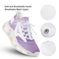 thumbnail image 3 of Colorful Marble Pattern Breathable Sneakers Women Shoes Spring Light Flats Male Lace-up Walking Footwear, 3 of 8