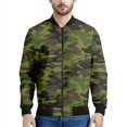 thumbnail image 5 of Chaqueta con estampado de camuflaje para hombre, colorida chaqueta de manga larga con estampado 3D, chaquetas casuales holgadas con cremallera para deportes de calle, 5 of 5