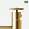 thumbnail image 3 of VIGO Cass Single Handle Single-Hole Bathroom Faucet in Matte Brushed Gold, 3 of 10
