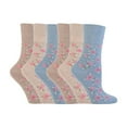 thumbnail image 1 of Gentle Grip - 6 Pairs Ladies Gentle Grip Non Elastic Crew Socks, 1 of 2