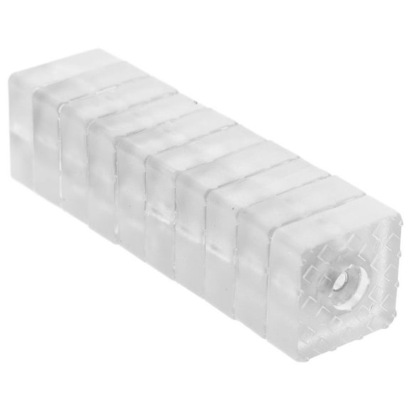Zehuanyu 10pcs Clear Rubber Bumpers Rubber Feet For Cutting Boards Glass Table Top Bumpers Picture Frame Spacers Self Adhesive Furniture Pads Square
