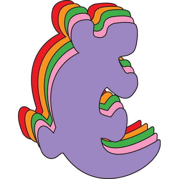 SHAPES ETC. Large Assorted Color Creative Foam Cut-Outs - Gecko