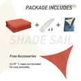 thumbnail image 3 of EAGLE PEAK Sun Shade Sail Right Triangle Canopy 16' x 16' x 22.64' UV Block Awning for Outdoor Patio Lawn Garden Backyard Deck (Terra), 3 of 7