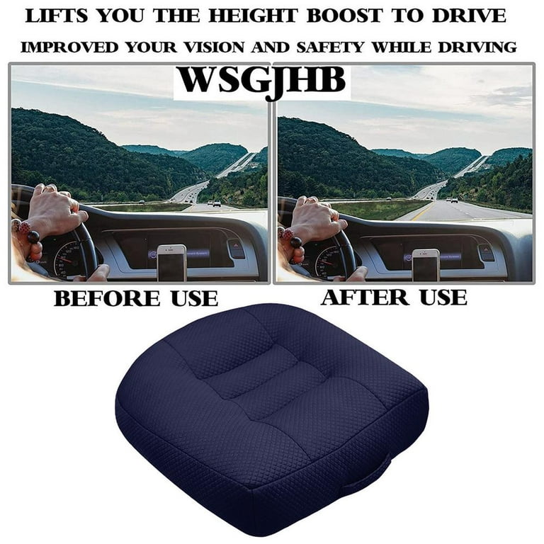 SEAHOME 4171K-1 Car Booster Seat Cushion Heightening Height Boost Mat,Breathable Mesh Portable Car Seat Pad Fatigue Relief Suitable for Trucks,Cars,SUVs,Office