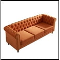 thumbnail image 4 of Chesterfield Velvet Sofa 84.65 inch for Living Room, 4 of 5